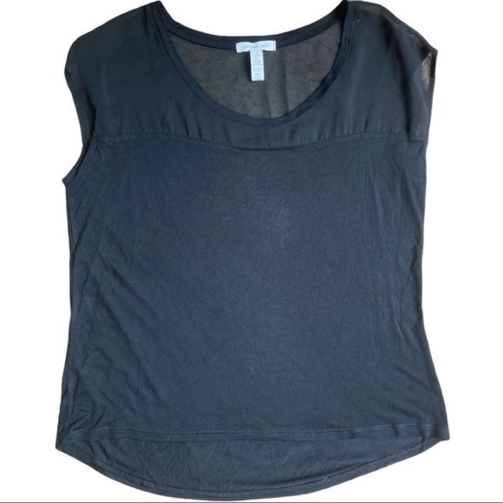 Ambience apparel size med silky soft black blouse
